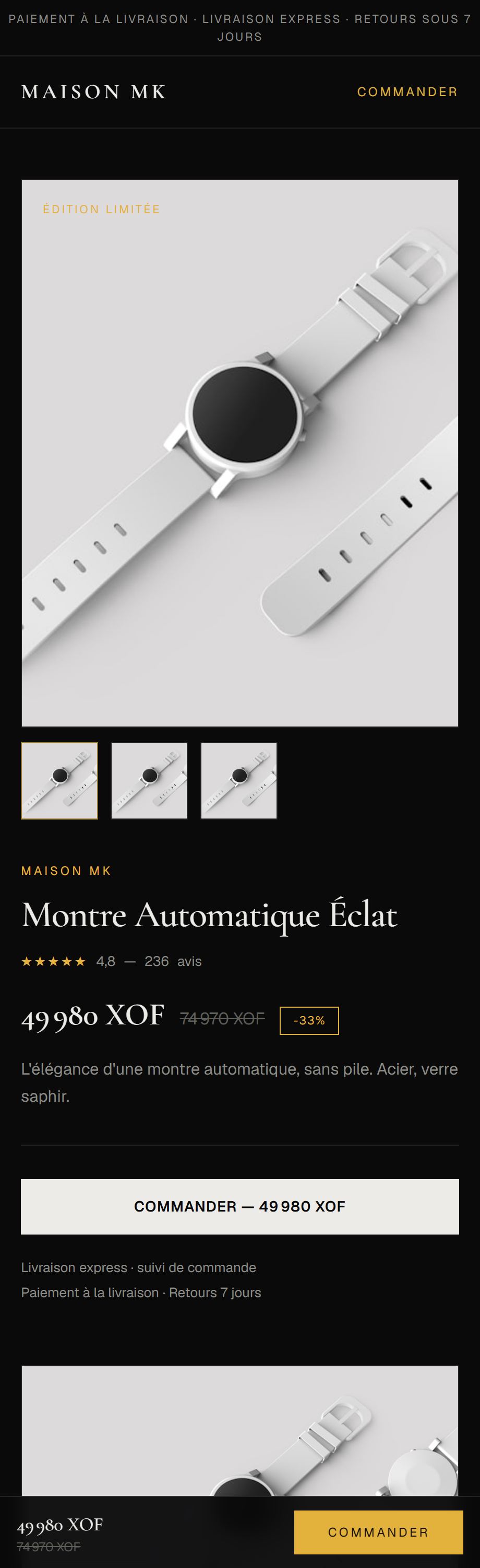 Thème Éclat Luxe