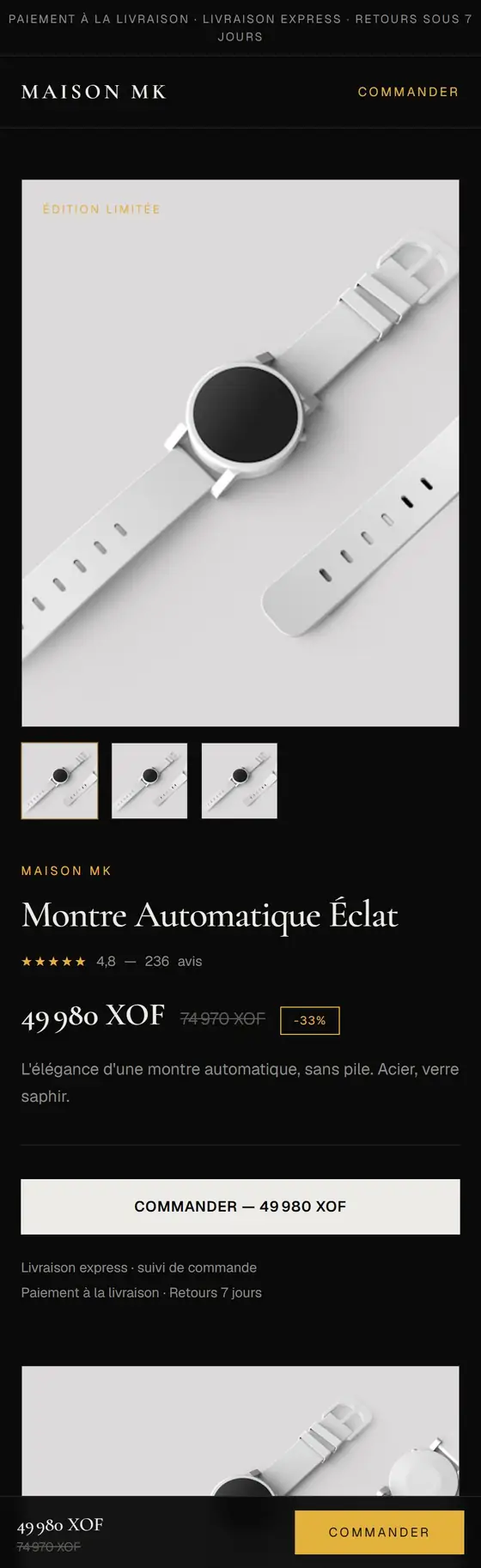 Thème Éclat Luxe