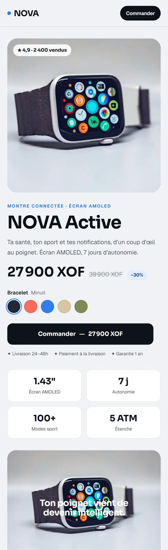 Thème Nova Watch