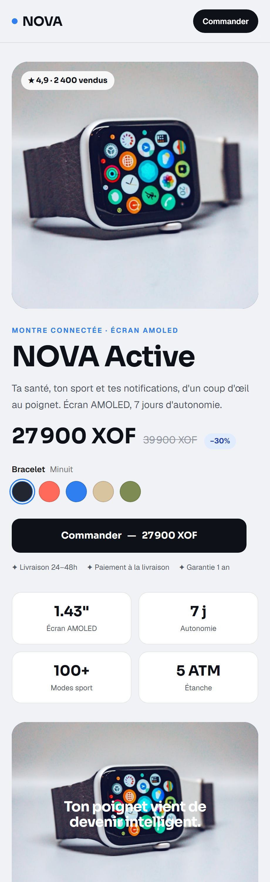 Thème Nova Watch